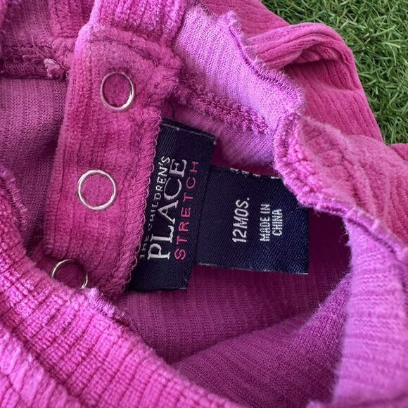 Vintage Children's Place Outfit Infant Girls Size 12 Months Pink‎ Ribbed Ruffle - Picture 5 of 9